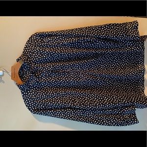 Printed Ann Taylor Button Down Shirt - Size 12P